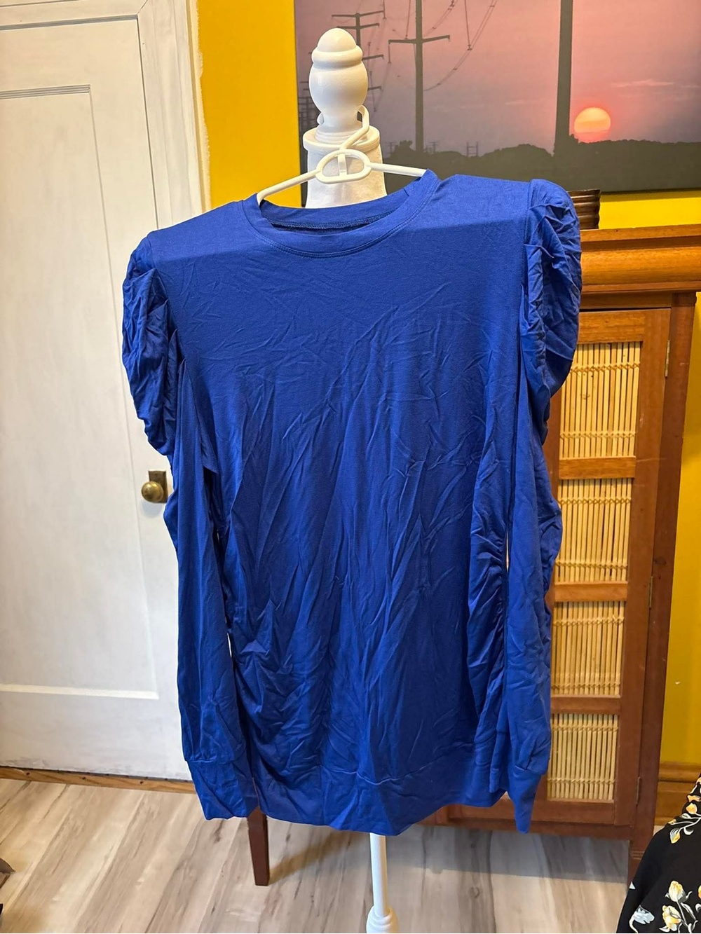 Royal Blue Long Sleeve Blouse l PTP 16